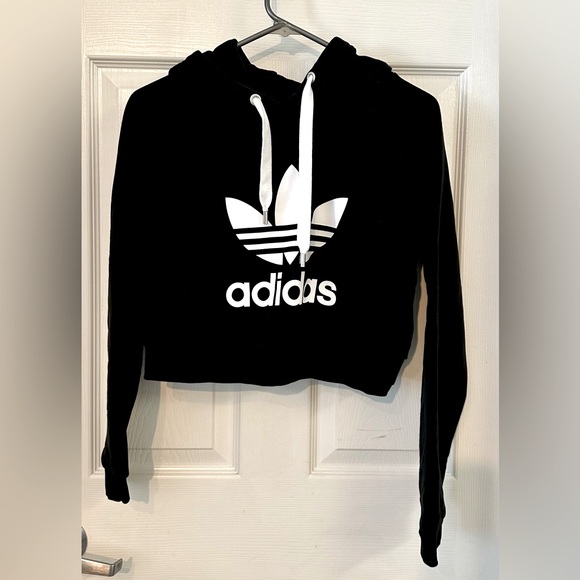 Adidas Originals Women’s Cropped Hoodie. Size: XS - Picture 1 of 3